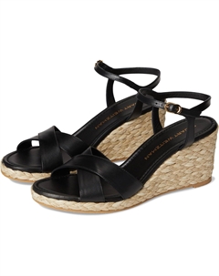 Туфли Dayna Espadrille Wedge, цвет Black/Natural Stuart weitzman