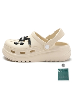 Женские сабо кофейного цвета [8 угольных шариков], цвет Coffee color [8 pieces of coal balls] Cat power