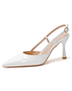 Женские туфли на высоком каблуке белые, цвет White Weishibangwei