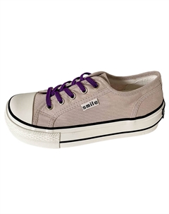 Женские низкие кеды из холста таро фиолетовые, цвет Taro Purple Jimixiong