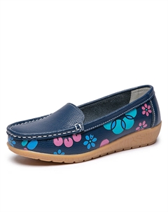 Мокасины женские темно-синие, цвет Dark Blue Kupe