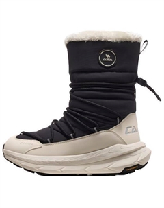 Износостойкие противоскользящие зимние ботинки женские, цвет экрю/черный Camel