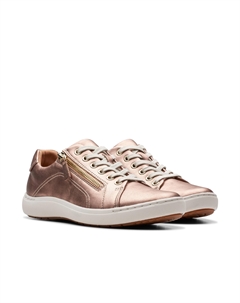 Кроссовки Nalle Lace, Rose Gold Leather Clarks
