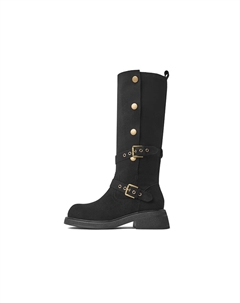 Женские полусапоги на каблуке 4,5 см верблюжьего цвета с тонким флисом, цвет Camel (Thin Fleece) Josiny