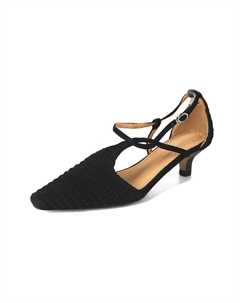 Блок-каблук Высокие каблуки 4 см Женские, Коричневый Echo&yolo