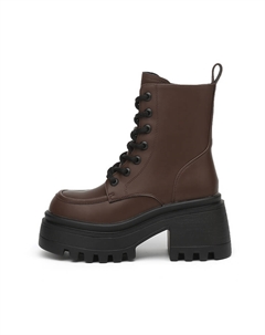 Женские ботинки Martin кожаные на платформе, коричневый Daphne