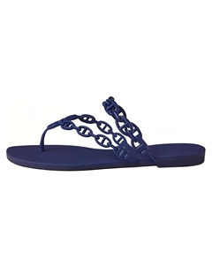 Сланцы женские HERMES, синие Hermès