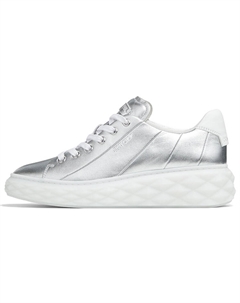Diamond Light Maxi/F Low Top Стильные скейтерские кроссовки Женские Silver White Jimmy choo