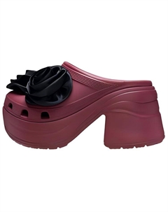 Массивные каблуки Высокие каблуки 9 см Женские Черные Красные Crocs