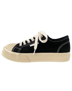 Женские низкие кеды из холста черные, цвет Black Jimixiong