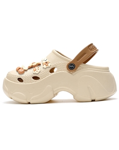 Клоги Women's, черно-зеленые Cat power