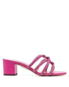 Мюли с кристаллами, розовый Aquazzura