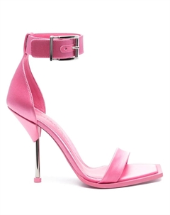 Атласные босоножки, розовый Alexander mcqueen