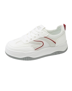 Низкие женские скейтерские кроссовки бело-серые, цвет White Gray Tonybear