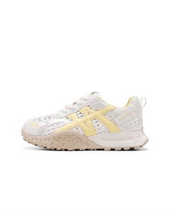 Женские повседневные туфли низкие серебристо-голубые/белые/желтые/белые - белые/желтые, цвет White/Yellow C°banner