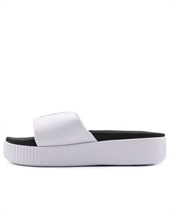 Тапочки platform slide bold sd 'white black', белый Puma