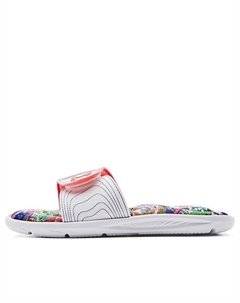 Тапочки ignite 6 graphic footbed slide 'white blitz red', белый Under armour