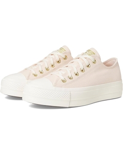 Кроссовки Chuck Taylor All Star Low-Top Lift Platform Sneaker, цвет Pale Petal/Egret/Gold Converse