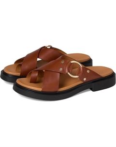 Сандалии Seoul Toe Post Ring Ornament Slide Sandals, цвет Amber Ecco
