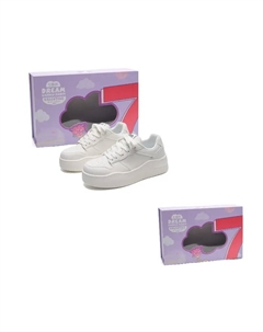 Износостойкие и легкие женские лоу-топ скейтборд кроссовки молочно-белые, цвет Milk White 7 sevfun