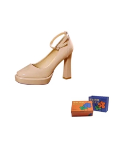 Женские туфли на платформе с массивным каблуком абрикосового цвета, цвет Apricot Woxxxn