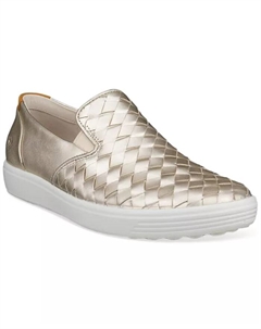 Женские мягкие слипоны Soft 7 Woven, желтый Ecco