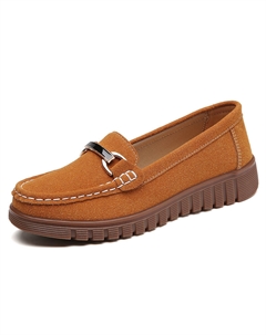 Мокасины женские коричневые, цвет Brown Kupe