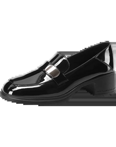 Женские лоферы черные, цвет Black Mulinsen