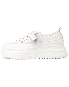 Кроссовки Skateboarding Shoes Women's Low-top Beige/purple, фиолетовый C°banner