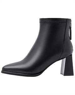 Черно-молочные женские угги с подкладкой, цвет Black (Down Lining) Comely