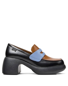 Лоферы Twins на платформе, черный Camper