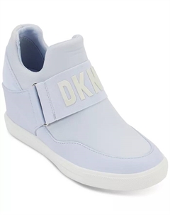 Женские слипоны Cosmos Slip-On Logo Wedge Sneakers, фиолетовый Dkny