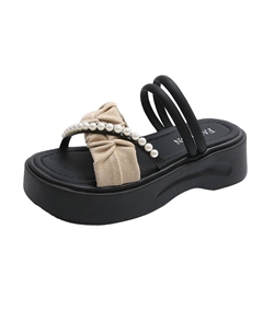 Скользостойкие износостойкие шлепанцы женские бежевые, цвет Beige Tonybear