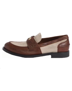 Пенни-аппликация Панельные Лоферы, Серо-коричневый Miu miu