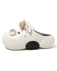 Белые женские клоги, цвет White Cat power