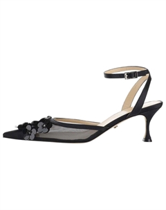 Футболка с пайетками в виде цветка 65 мм, черный Mach & mach