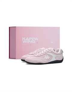 Женские противоскользящие износостойкие низкие гоночные туфли Wing Back to Back розовые, цвет Pink Single Box Kappa