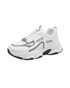 Амортизирующие кроссовки с защитой от истирания на низком ходу для женщин в белом цвете, цвет White Tonybear