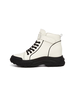 Ботинок короткий Martin 3 см женский, бежевый черный Daphne