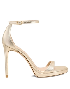 Босоножки на платформе с ремешком на щиколотке, золотой Stuart weitzman