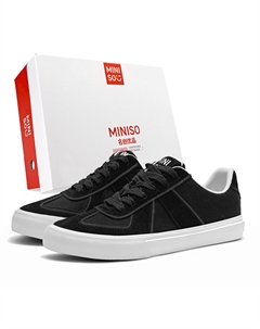 Низкие скейтерские кроссовки унисекс черные, цвет Black Miniso