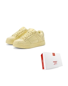 Низкие скейтерские кроссовки унисекс желтые, цвет Yellow Miniso