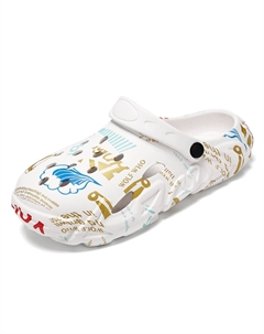 Клоги мужские белые, цвет White Kupe