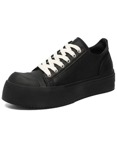 Низкие скейтерские кроссовки унисекс черные со скрытой платформой, цвет Black Hidden Wedge Weishibangwei