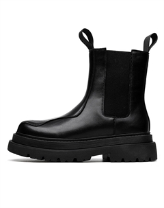 Высокие челси-ботфорты мужские черные с мягкой подкладкой, цвет Black Padded Cachiotti