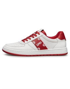 Низкие скейтбордские кроссовки мужские бело-красные, цвет White Red Zro