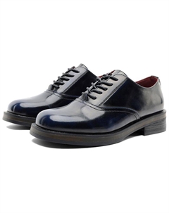 Кожаные повседневные туфли мужские синие, цвет Blue Weishibangwei