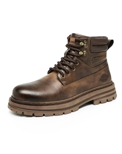 Мужские желто-коричневые ботинки Martin с флисовой подкладкой, цвет Brown[Fleece-Lined] Dunnu