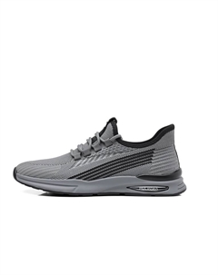 Амортизирующие нескользящие устойчивые к истиранию легкие низкие повседневные кроссовки мужские серые, цвет Gray Mulinsen