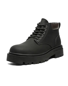 Короткие ботинки Martin 3,5 см мужские черные на флисовой подкладке, цвет Black Fleece-Lined V zero five